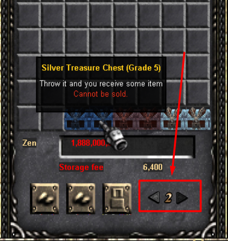Multi warehouse Mu Online, multiple chests 
